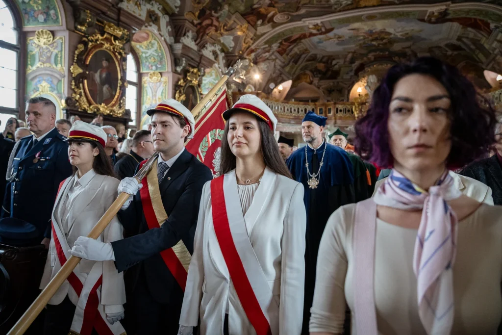 Uroczystość nadania tytułu doktora honoris causa Uniwersytetu Wrocławskiego jednemu z najwybitniejszych współczesnych pisarzy i intelektualistów ukraińskich – Serhijowi Żadanowi. fot. Paweł Piotrowski/UWr