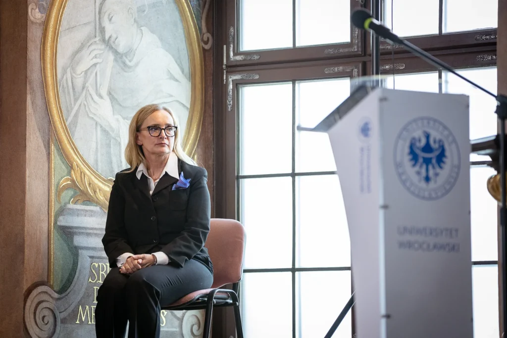 Uroczystość nadania tytułu doktora honoris causa Uniwersytetu Wrocławskiego jednemu z najwybitniejszych współczesnych pisarzy i intelektualistów ukraińskich – Serhijowi Żadanowi. fot. Paweł Piotrowski/UWr